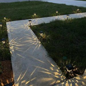 6-Pack LED Solar Lights for Sidewalk Pathway Steps Dock Outdoor